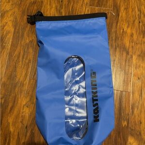 Blue Waterproof Roll-Top Gear Bag with Inspection Window